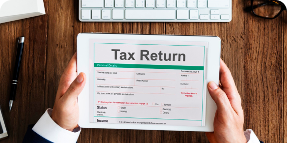 A stylized representation of Tennessee’s tax system in 2024, featuring a state map with icons representing property, sales, and business taxes. The image uses modern, clean design elements with vibrant colors to convey financial and tax-related themes.