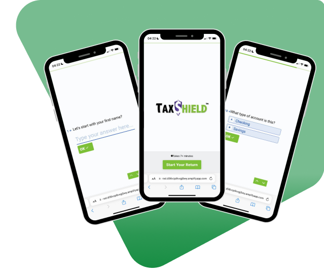 Filing taxes with TaxShield Service